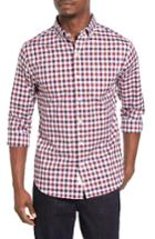 Men's 7 Diamonds Get Loud Check Woven Shirt - Red