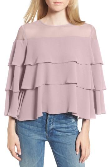 Women's Ella Moss Medena Tiered Ruffle Top - Purple