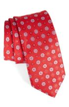 Men's John W. Nordstrom Floral Silk Tie, Size - Red