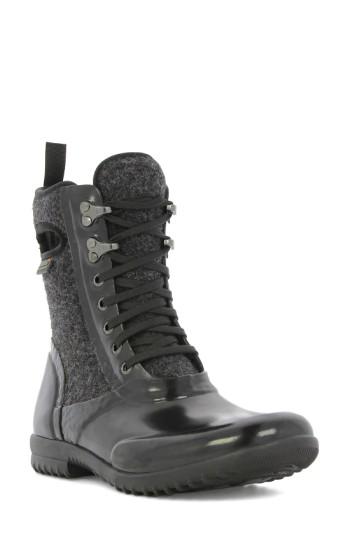 Women's Bogs 'sidney' Tall Waterproof Wool Boot M - Black