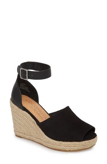 Women's Coconuts By Matisse Flamingo Wedge Sandal M - Black