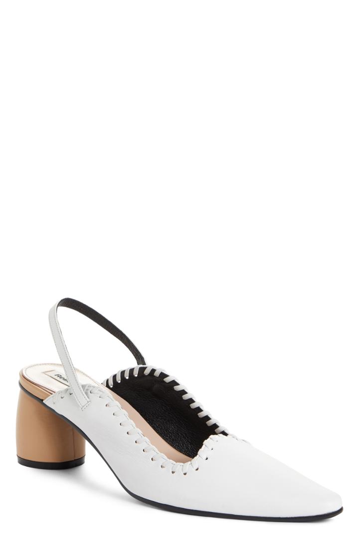 Women's Reike Nen Curved Middle Slingback Pump Us / 36eu - White