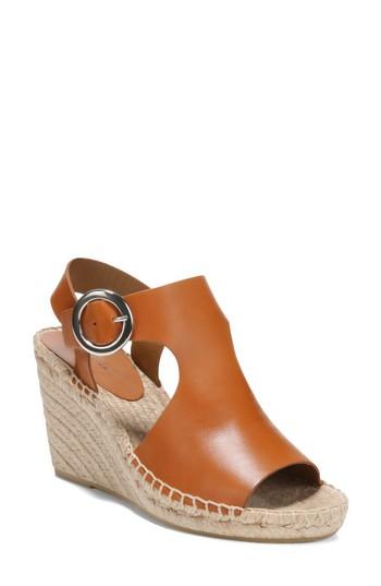 Women's Via Spiga Nolan Espadrille Wedge Sandal M - Brown