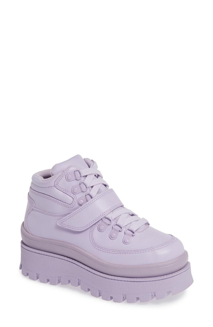 Women's Jeffrey Campbell Top Peak 2 Platform Sneaker M - Purple