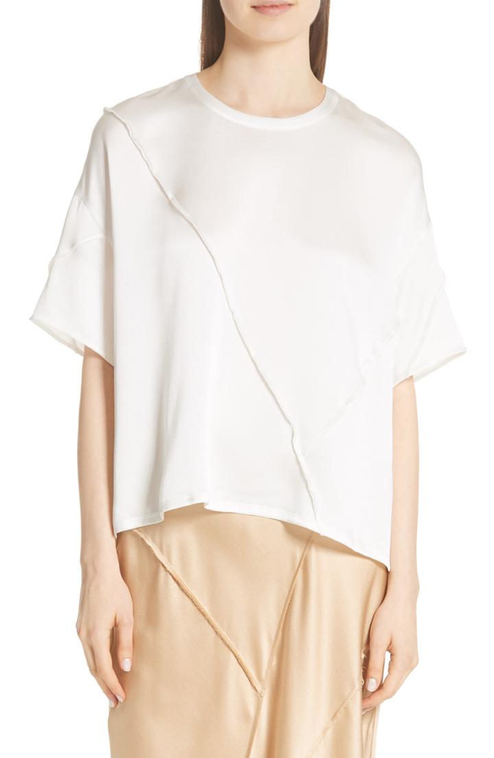 Women's Vince Raw Edge Silk Tee