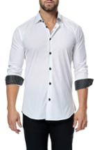 Men's Maceoo Luxor Paisley Laser Cut Sport Shirt