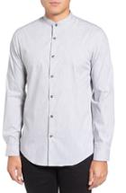 Men's Calibrate Trim Fit Band Collar Sport Shirt