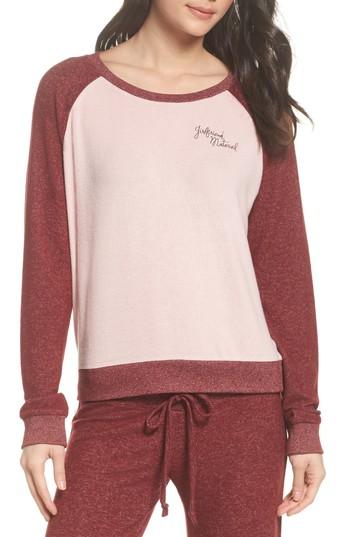 Women's Make + Model Cozy Crew Raglan Sweatshirt - Red
