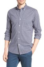Men's Nordstrom Men's Shop Tech-smart Slim Fit Check Sport Shirt - Blue