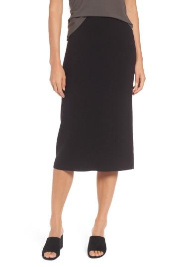 Women's Eileen Fisher Wool Knit Pencil Skirt
