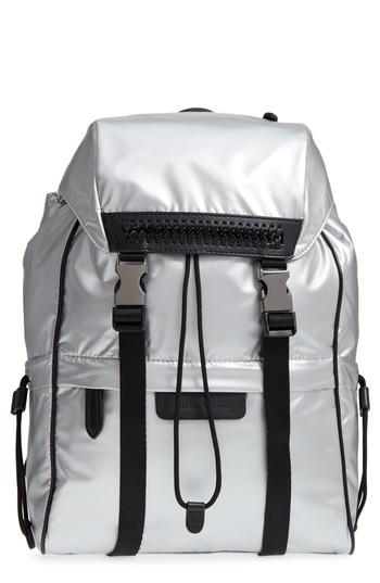 Stella Mccartney Small Metallic Nylon Backpack - Metallic