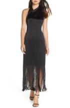 Women's Jill Jill Stuart Fringed Tea Length Cocktail Dress - Black