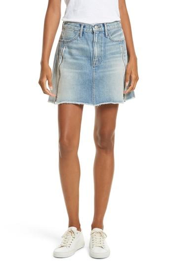Women's Frame Le High Mini Denim Skirt - Blue