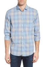 Men's Billy Reid John T Standard Fit Check Sport Shirt, Size - Blue