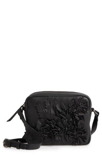 Topshop Elise Floral Leather Crossbody Bag -