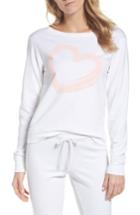 Women's Love+grace Lordes Fuzzy Fleece Sweatshirt - White