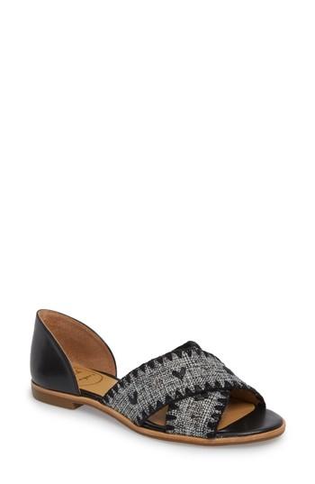 Women's Jack Rogers Lindsey Flat M - Black