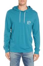 Men's Southern Tide Wave Hooded T-shirt - Blue