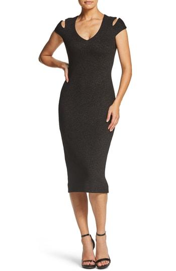 Women's Dress The Population Bryce Body-con Dress, Size - Black