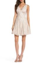 Women's Morgan & Co. Lace Fit & Flare Dress /2 - Pink