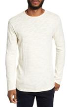 Men's Velvet By Graham & Spencer Slub Long Sleeve T-shirt, Size - Ivory