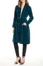 Women's Cupcakes And Cashmere Belted Velvet Duster - Green