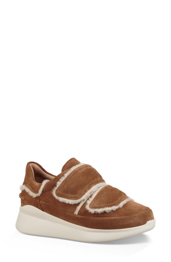 Women's Ugg Ashby Spill Seam Sneaker M - Brown