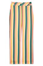 Women's Topshop Rainbow Stripe Wide Leg Trousers Us (fits Like 0) - Yellow