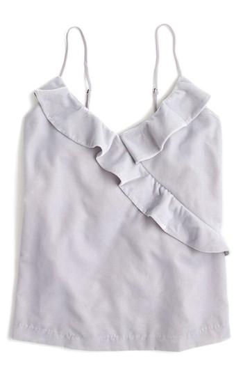 Women's J.crew Going Out Velvet Top - Metallic