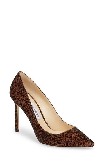 Women's Jimmy Choo Romy Pointy Toe Pump .5us / 34.5eu - Brown