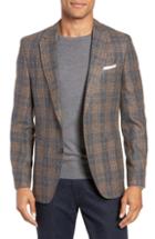 Men's Boss Janson Classic Fit Plaid Wool Blend Sport Coat