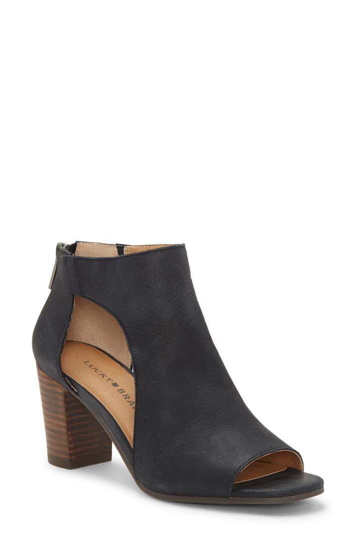 Women's Lucky Brand Udine Shield Sandal M - Black