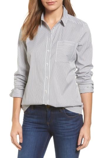 Women's Halogen Stretch Woven Shirt - White
