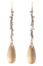 Women's Alexis Bittar Retro Gold Collection Crystal Baguette Linear Drop Earrings