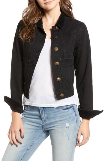 Women's Lira Clothing Polara Denim Jacket - Black