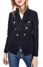 Women's Boden Double Breasted Blazer - Blue