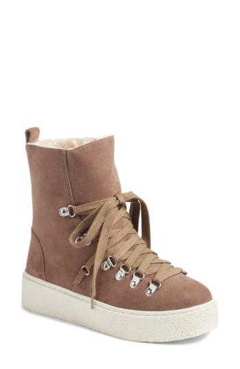 Women's Jslides Bolt Faux Fur Lined Boot M - Beige