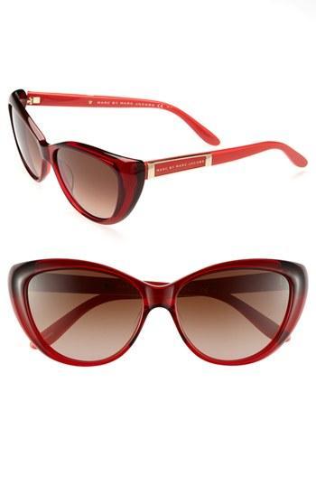 Marc By Marc Jacobs 56mm Cat Eye Sunglasses Burgundy Opal