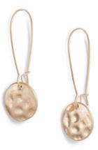 Women's Treasure & Bond Organic Disc Threaded Drop Earrings