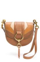 Frye Small Ilana Colorblock Leather Saddle Bag - Brown