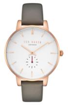 Women's Ted Baker London Olivia Leather Strap Watch