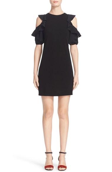 Women's N?21 Ruffle Cold Shoulder Dress