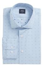 Men's John W. Nordstrom Traditional Fit Check Dress Shirt - Blue