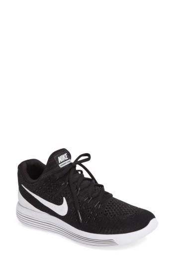 Women's Nike Lunarepic Low Flyknit 2 Running Shoe .5 M - Black