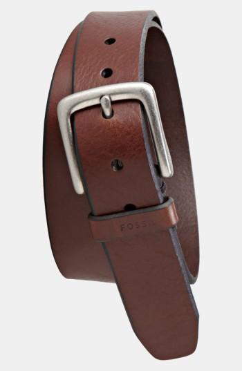 Men's Fossil 'joe' Leather Belt