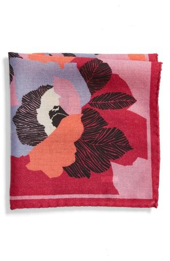 Men's Bonobos Floral Wool Pocket Square
