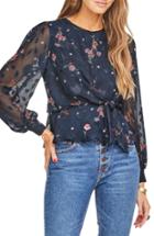 Women's Astr The Label Tie Front Top - Blue