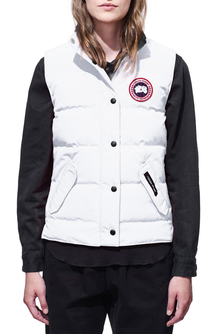 Women's Canada Goose 'freestyle' Slim Fit Down Vest (2-4) - White