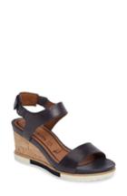 Women's Tamaris 'alis' Lug Sole Wedge Sandal Eu - Blue