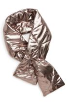 Women's Bp. Metallic Puffer Scarf, Size - Grey